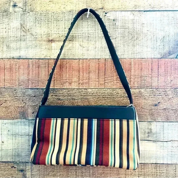 Kate Spade 90’s Y2K Vintage Stripped Shoulder Bag - Picture 2 of 9